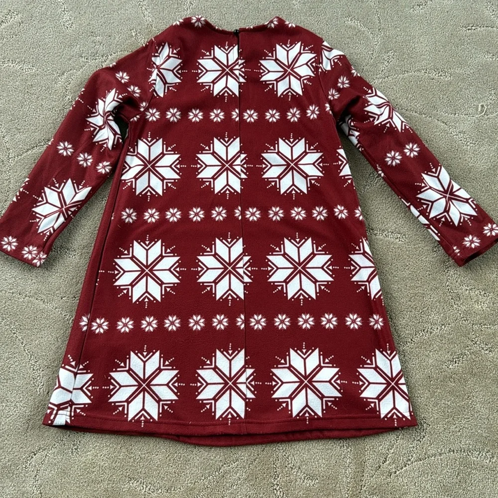 Girls Rudolf the Reindeer Holiday Christmas A-Line Dress, Size 10
